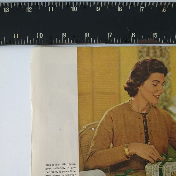 1961 Smiling Women on Phone Bell Princess Rotary Telephone Vtg PRINT AD Ephemer - Picture 4 of 10